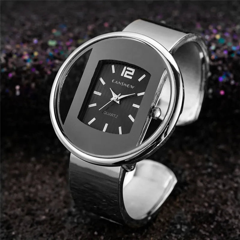AURA - Modern Cuff Bracelet Watch for Women