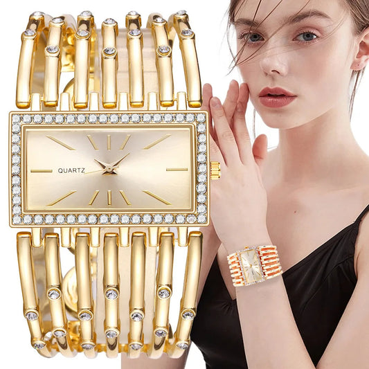 ELARA - Women's Rectangular Bracelet Watch