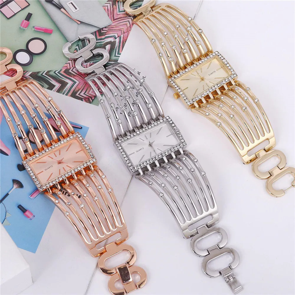 ELARA - Women's Rectangular Bracelet Watch