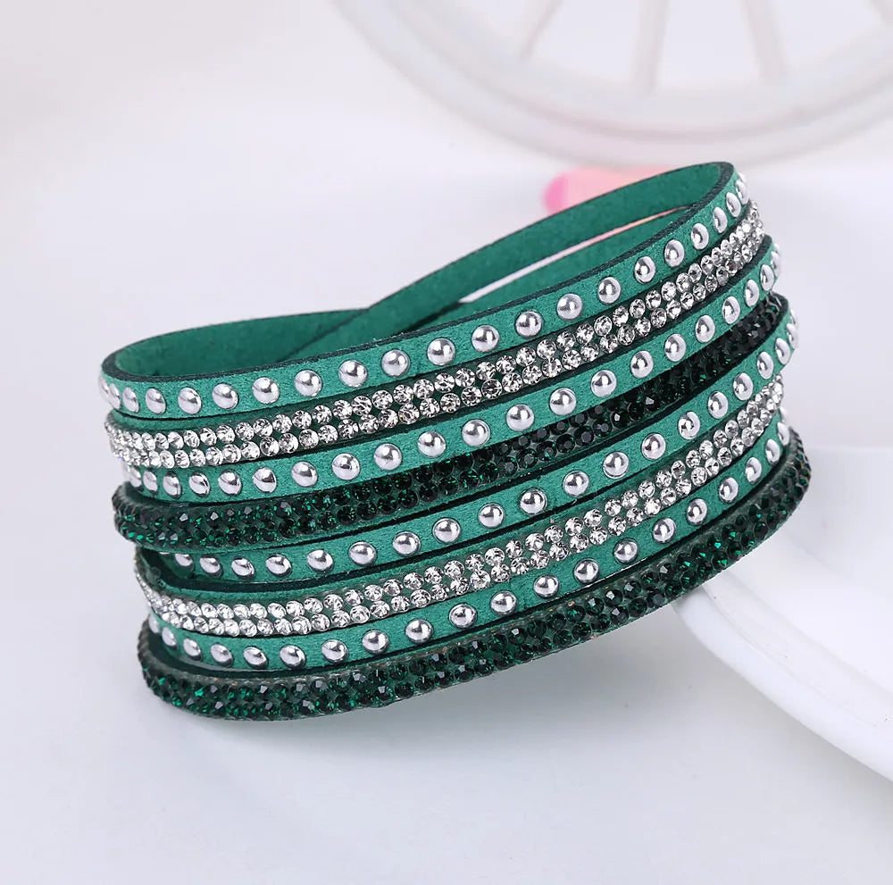 DAZZLE – Multi-Layer Rhinestone Wrap Bracelet