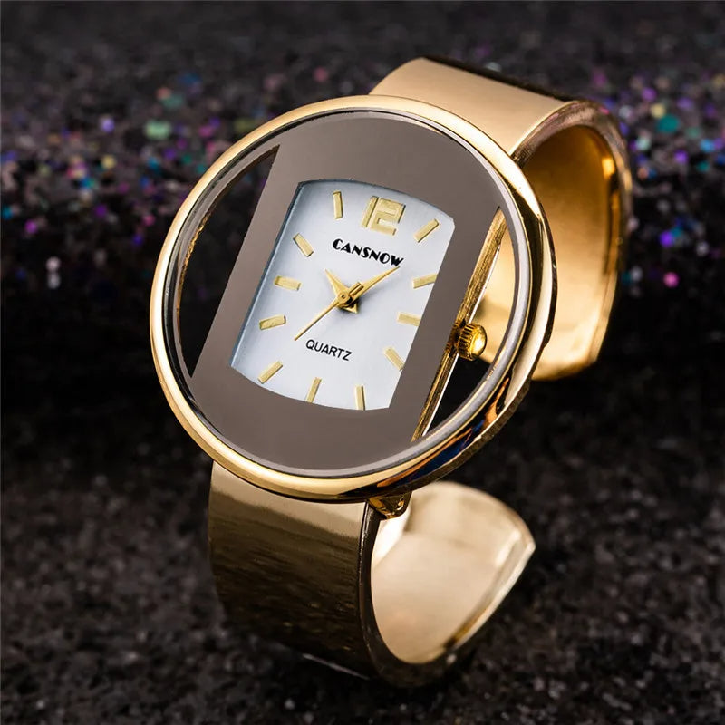 AURA - Modern Cuff Bracelet Watch for Women