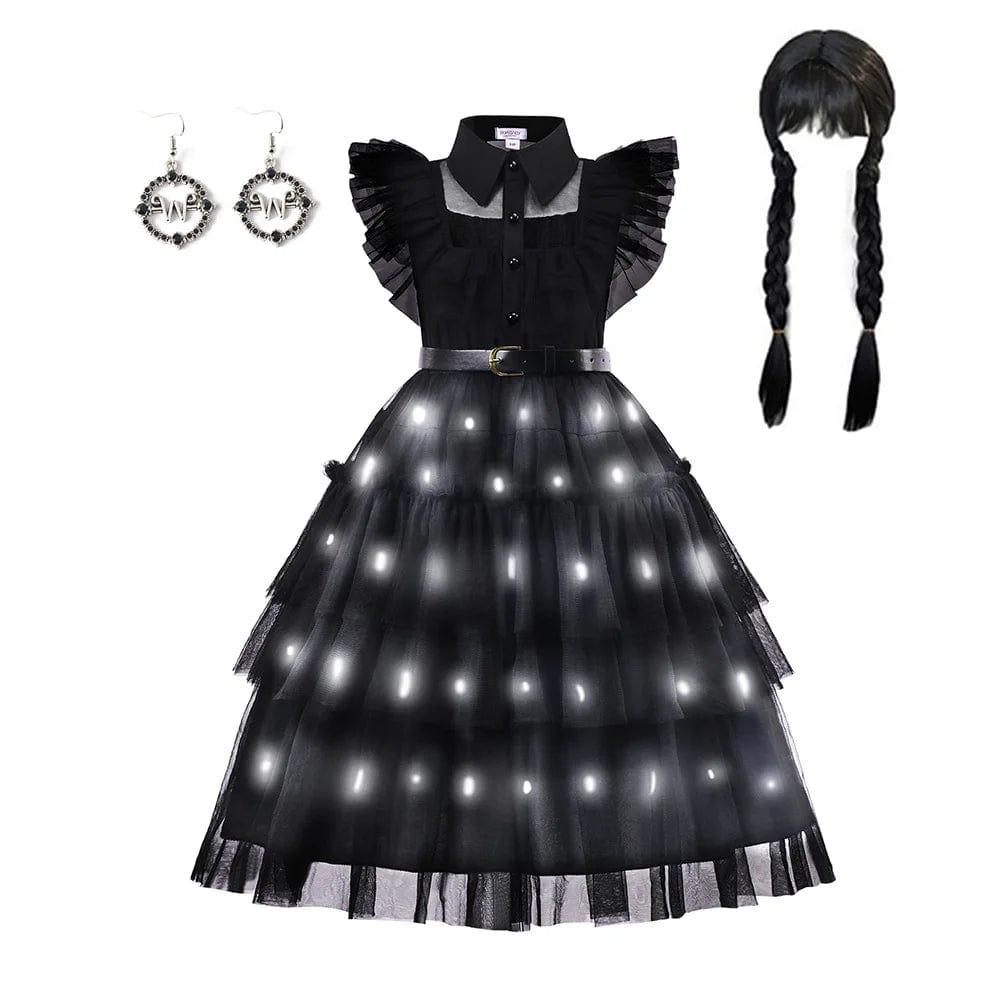 Kids’ Gothic-Inspired LED Costume Dress