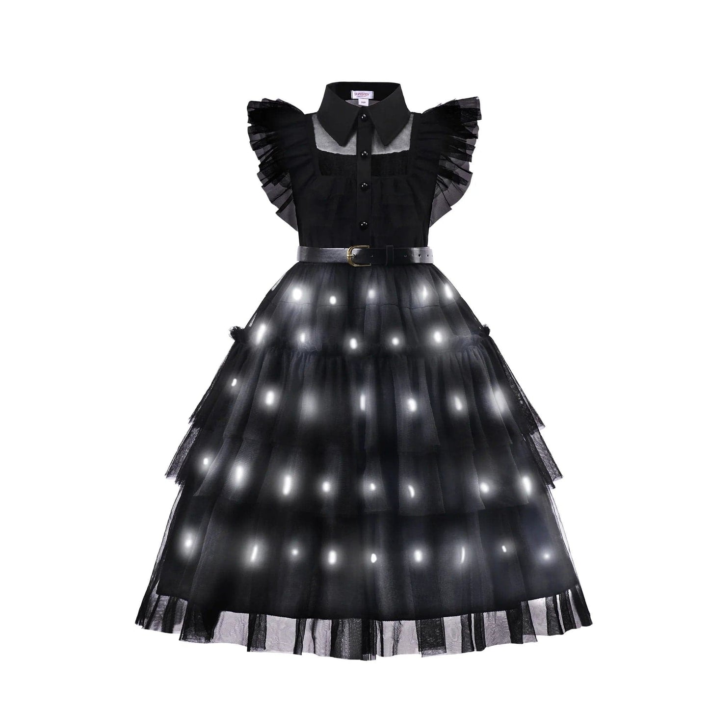 Kids’ Gothic-Inspired LED Costume Dress