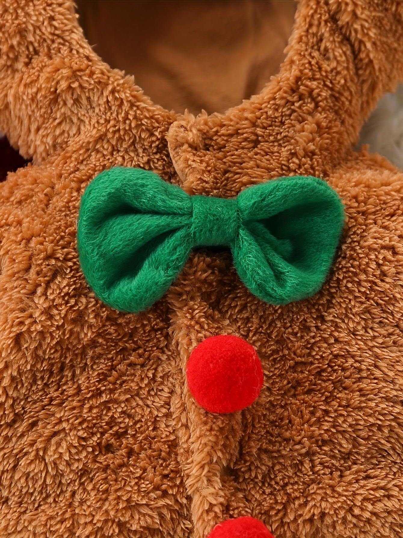 Hooded Baby Jumpsuit with Holiday-Inspired Design