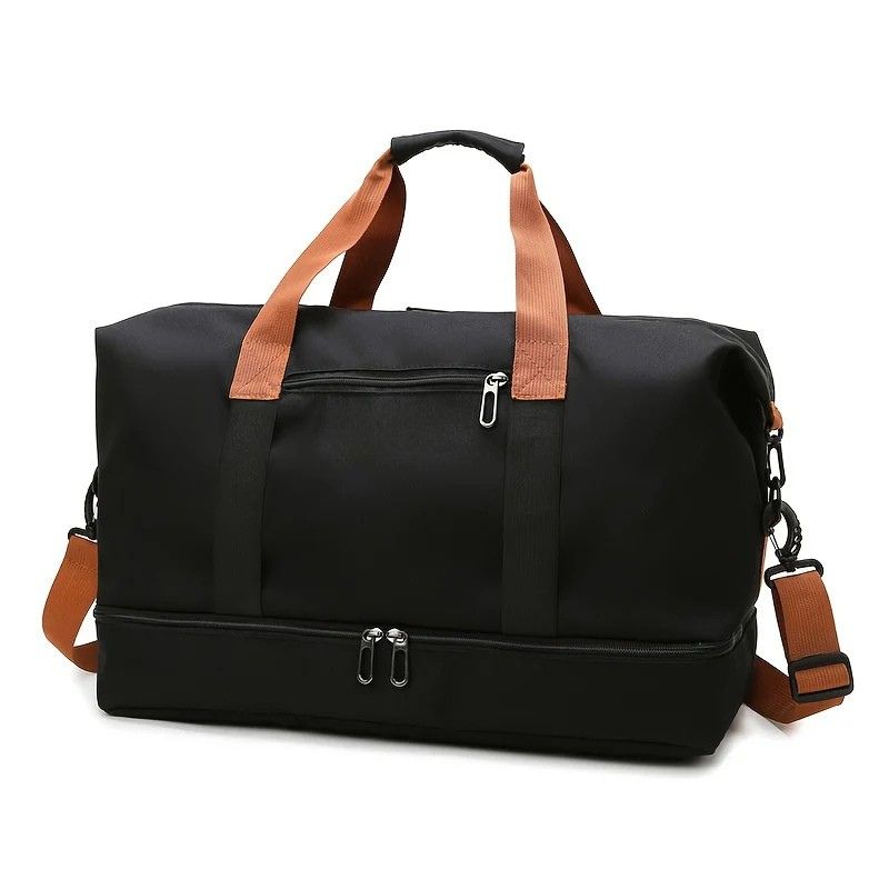 Multi-Pocket Casual Nylon Travel Tote Bag