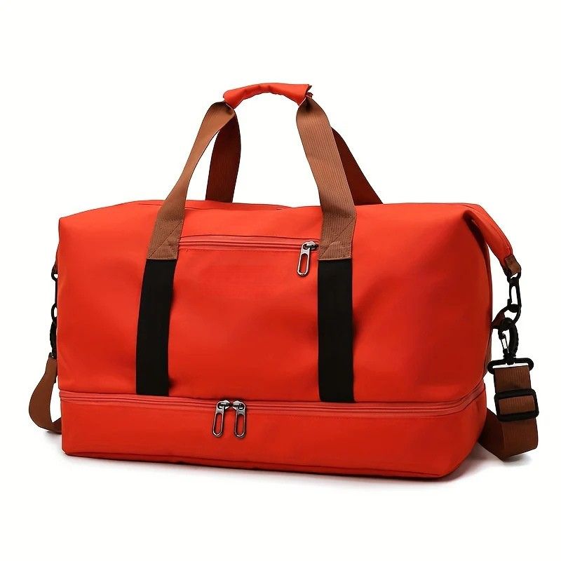 Multi-Pocket Casual Nylon Travel Tote Bag