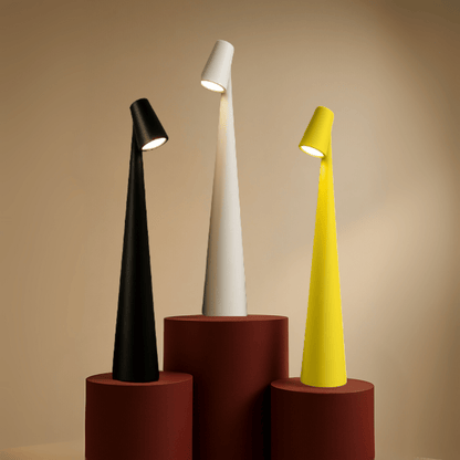 Rechargeable Metal Table Lamp – Stylish & Portable