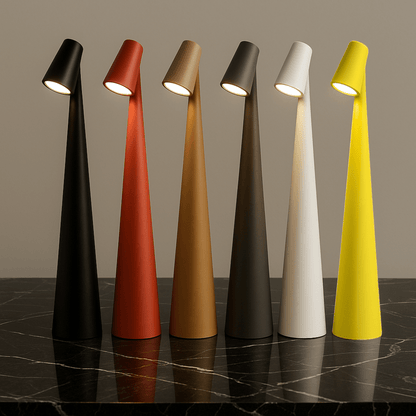 Rechargeable Metal Table Lamp – Stylish & Portable