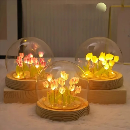 DIY Tulip LED Dome Night Light Gift Set