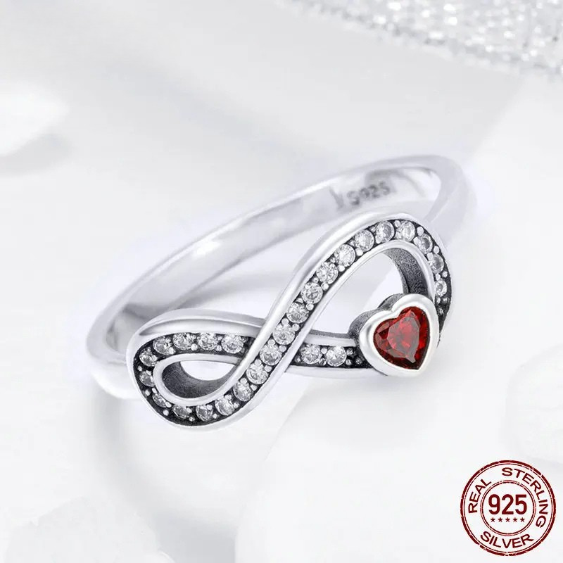 Infinity Love Forever Heart Ring