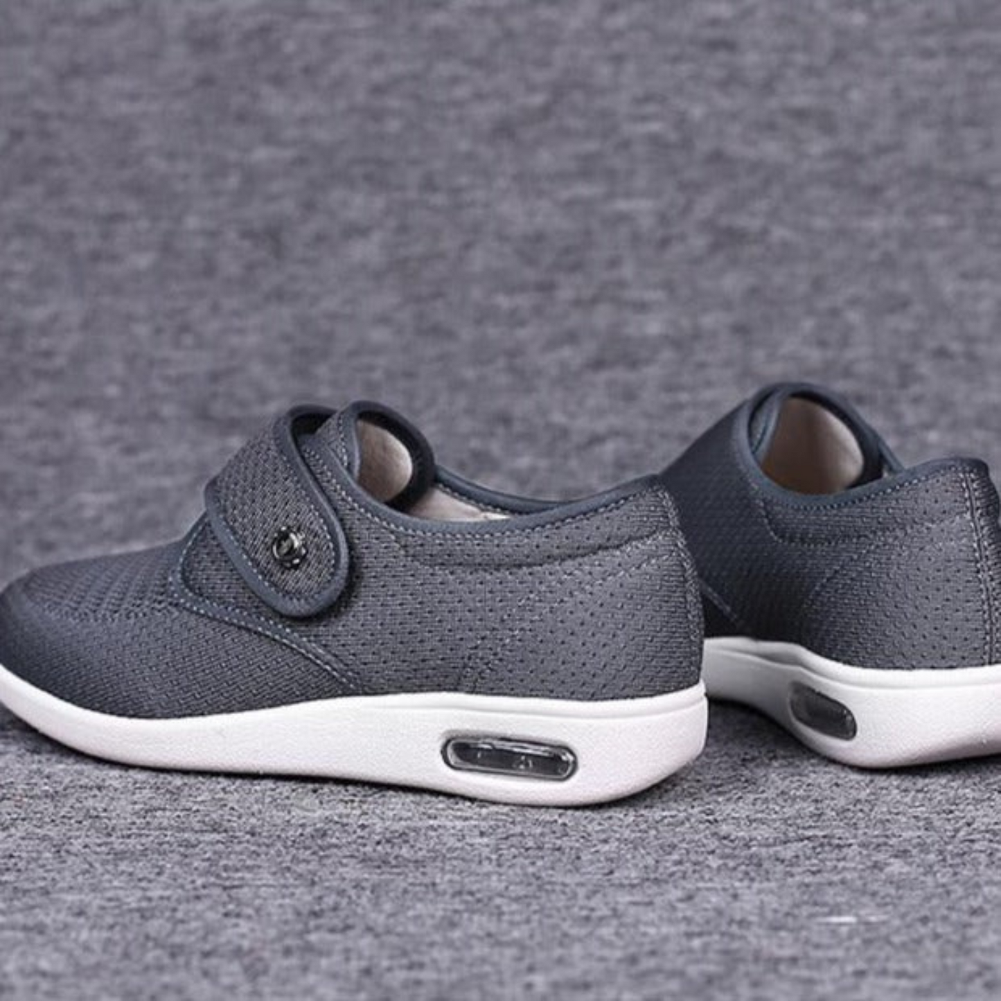 Wide Fit Hook-and-Loop Walking Shoes for Daily Comfort
