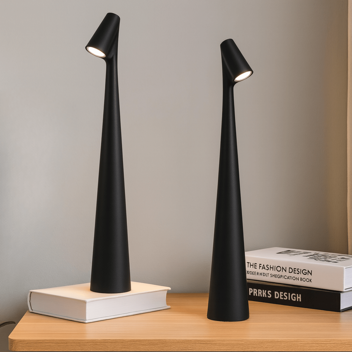Rechargeable Metal Table Lamp – Stylish & Portable