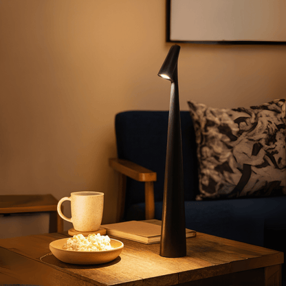 Rechargeable Metal Table Lamp – Stylish & Portable