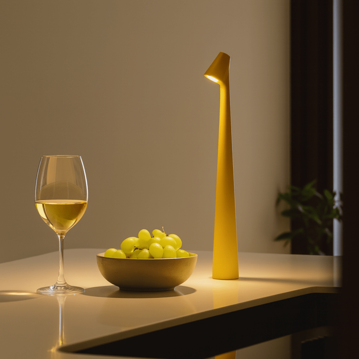 Rechargeable Metal Table Lamp – Stylish & Portable