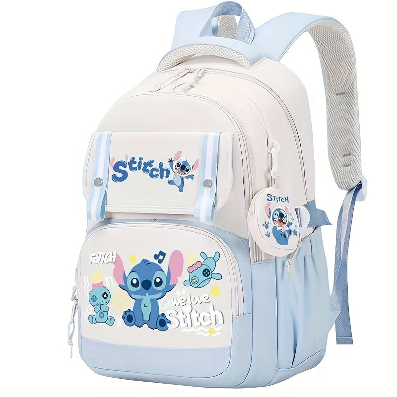 Kids Cartoon Print School Backpack with Large Capacity