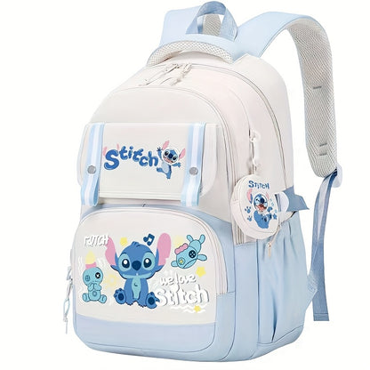 Kids Cartoon Print School Backpack with Large Capacity