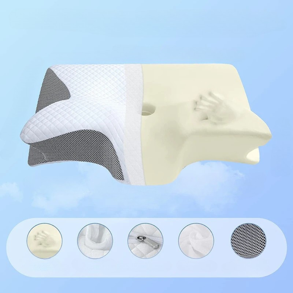 Ergonomic Memory Foam Neck & Cervical Pillow