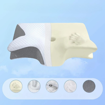 Ergonomic Memory Foam Neck & Cervical Pillow
