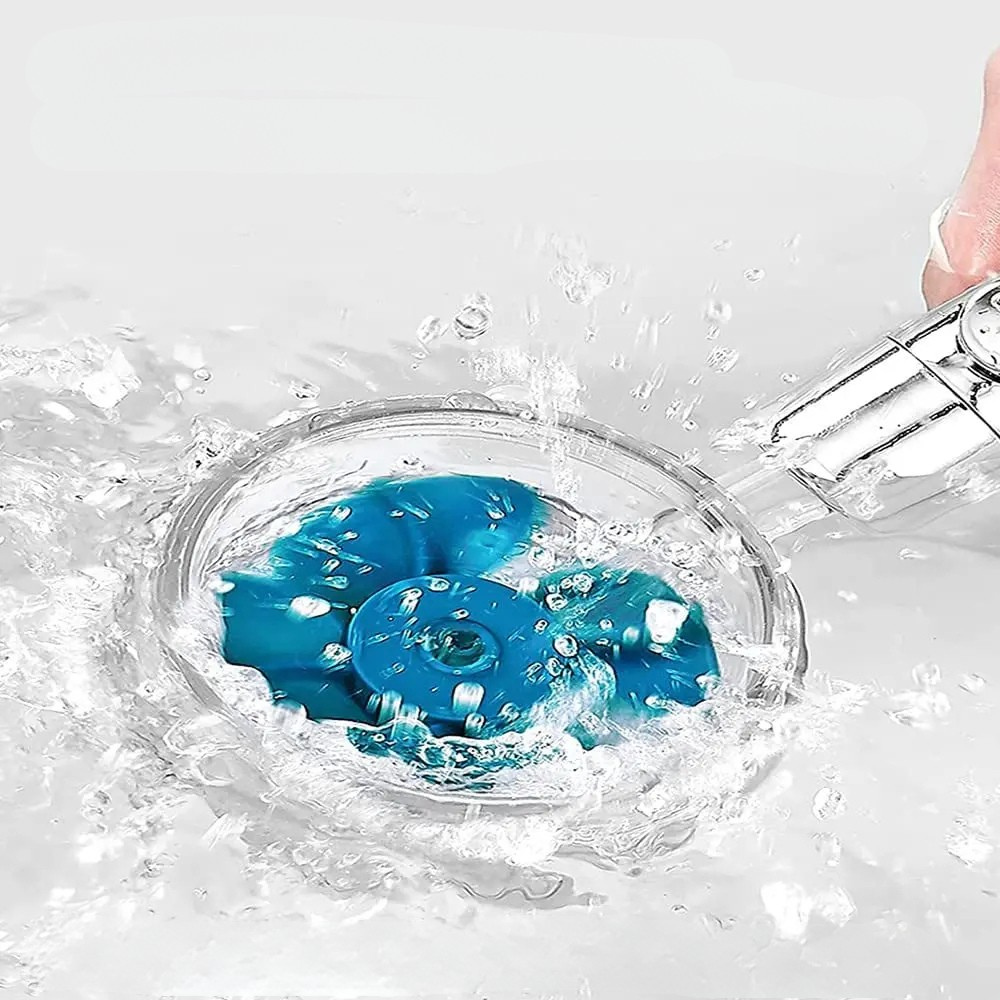 High-Pressure Handheld Turbo Fan Showerhead with Filters