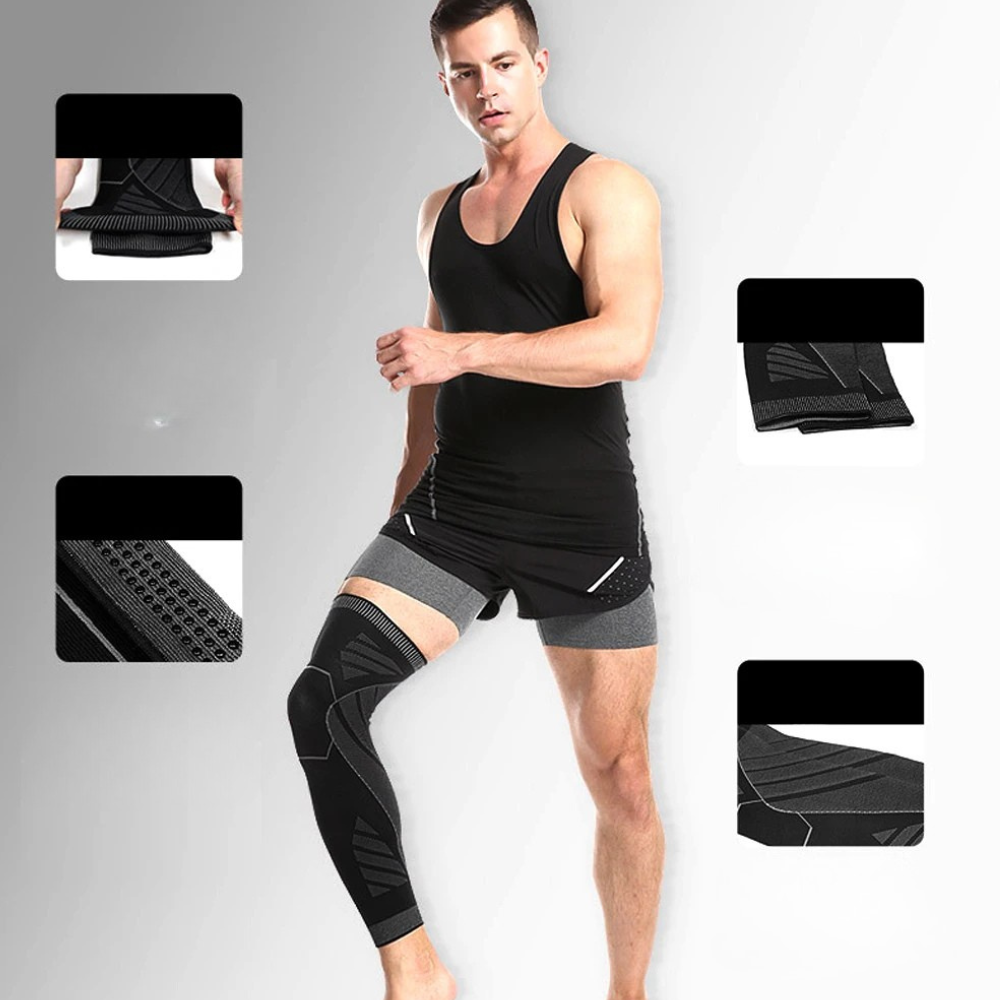 Knee Support Compression Sleeve – Full Leg Coverage