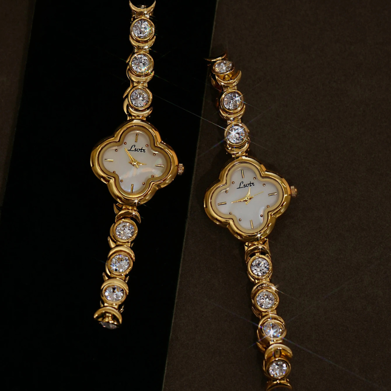 Clover Vintage Gold Watch