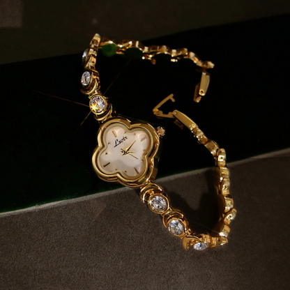 Clover Vintage Gold Watch