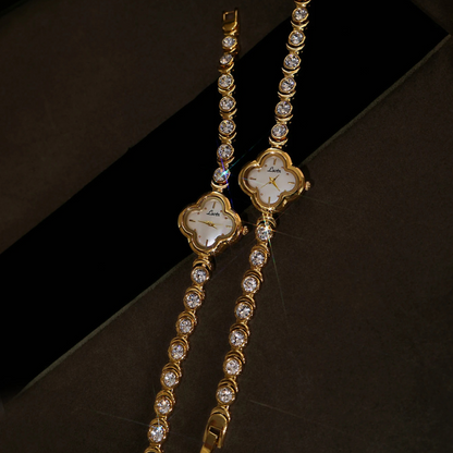 Clover Vintage Gold Watch