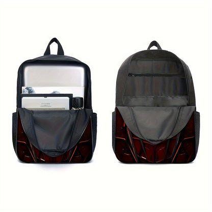 3-Piece Backpack Set with Red Spider Design