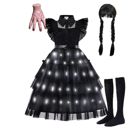 Kids’ Gothic-Inspired LED Costume Dress
