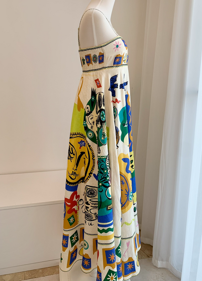 Elegant Babydoll Maxi Dress - Effortless Style