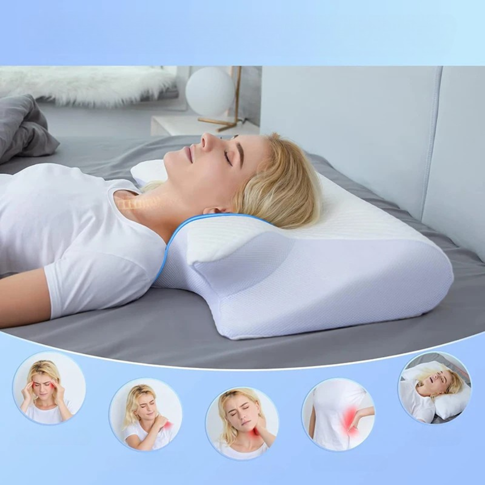 Ergonomic Memory Foam Neck & Cervical Pillow