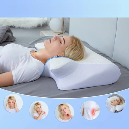 Ergonomic Memory Foam Neck & Cervical Pillow