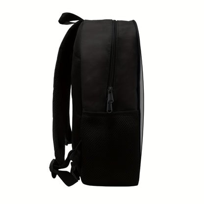 3-Piece Backpack Set with Web Pattern and Zipper Closure