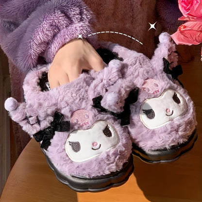 Indoor Character-Themed Plush Slippers