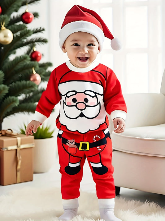 Baby Christmas Outfit – Long Sleeve Top and Pants Set