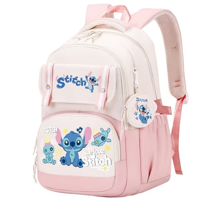 Kids Cartoon Print School Backpack with Large Capacity