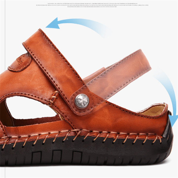 Comfortable Leather Sandals with Supportive Insoles