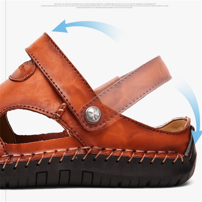 Comfortable Leather Sandals with Supportive Insoles