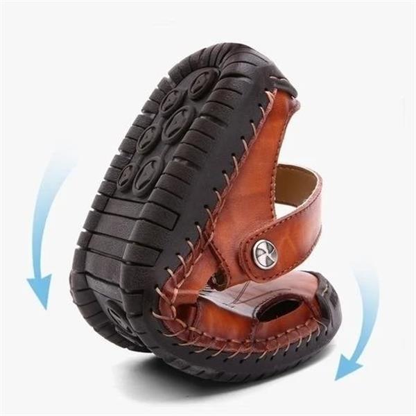 Comfortable Leather Sandals with Supportive Insoles