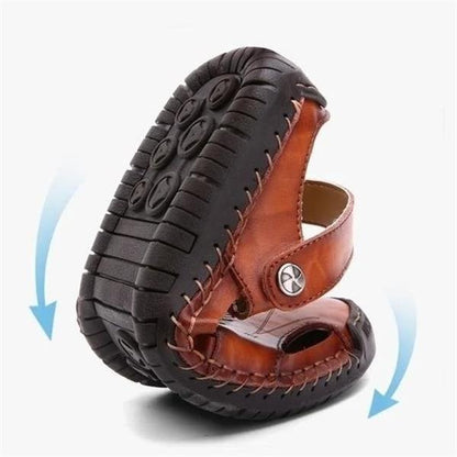Comfortable Leather Sandals with Supportive Insoles