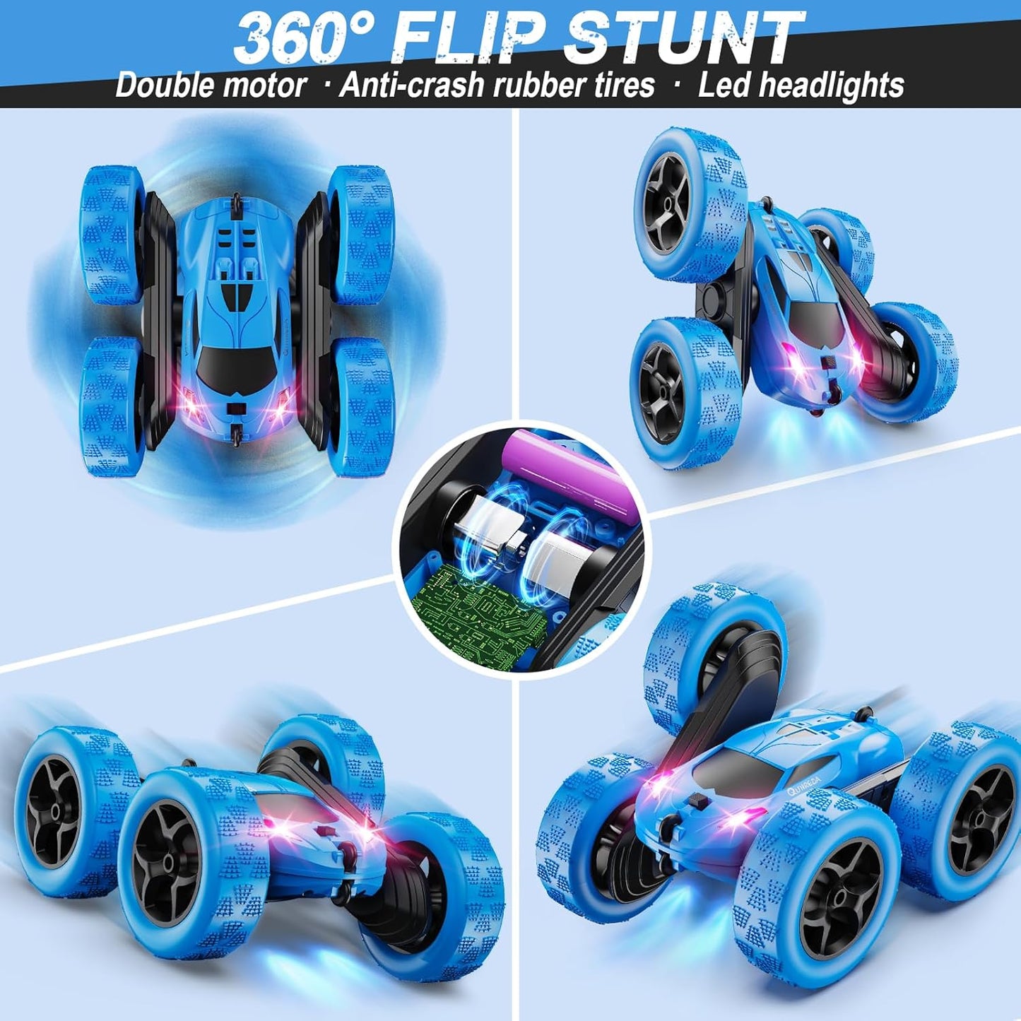 PowerFlip 360 – The All‑Terrain RC Stunt Car with Dual PowerSwap Batteries