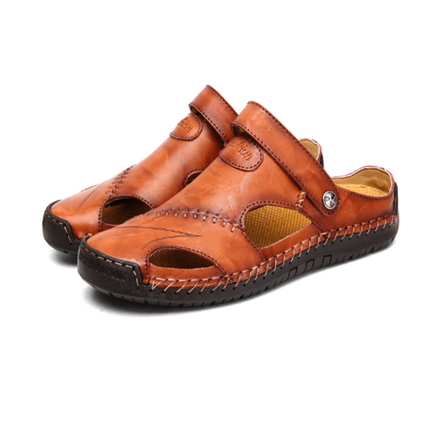 Comfortable Leather Sandals with Supportive Insoles