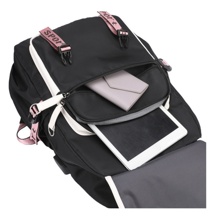 Pusheen Backpack – Large Capacity School Bag for Laptop & Travel