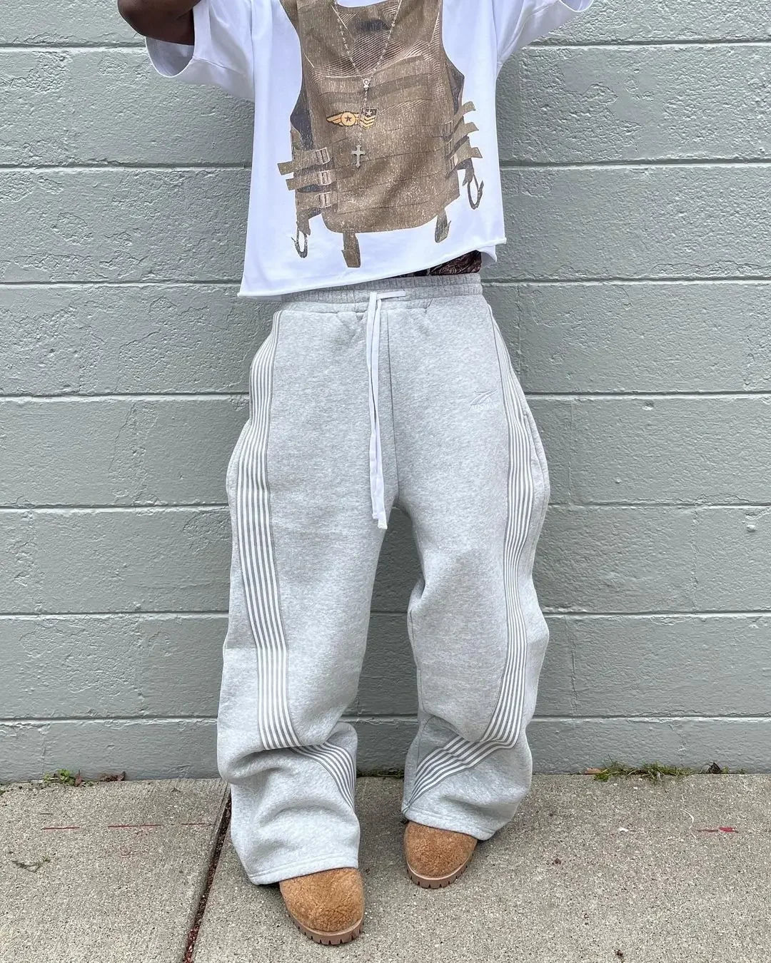 Loose Straight Leg Sweatpants for Men & Women – Casual Hip-hop Style
