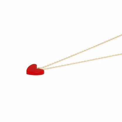 Scarlet Charm Heart Necklace