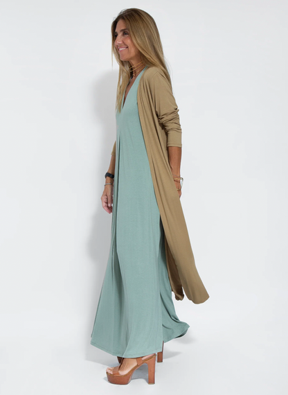 Chic AYANIA Dress & Vest Set