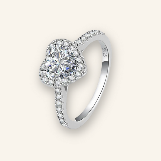 Eternal Sparkle Diamond Heart Ring