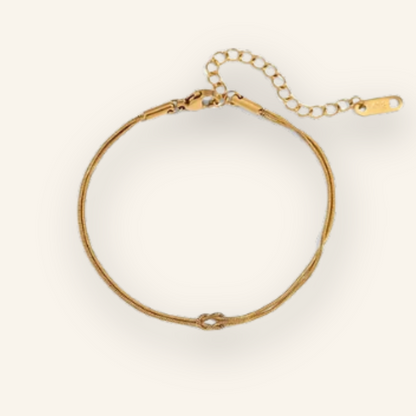 Stainless Steel Golden Knot Couple Bracelets