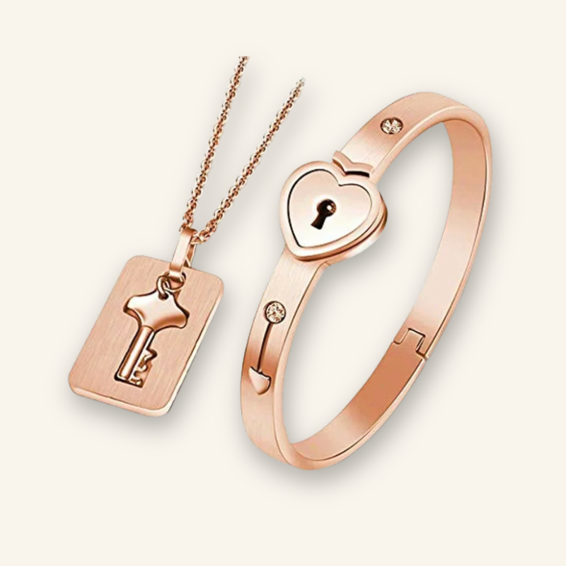 Key to My Heart Couple Bracelet Set