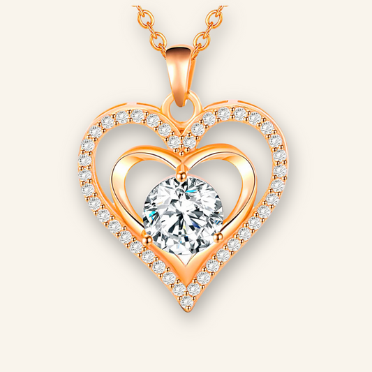 Diamond Embrace Heart Necklace